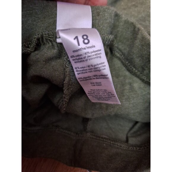 Carter’s Baby Boys Navy Green Pull On Elastic Waist Pants 18 Months - Picture 7 of 9